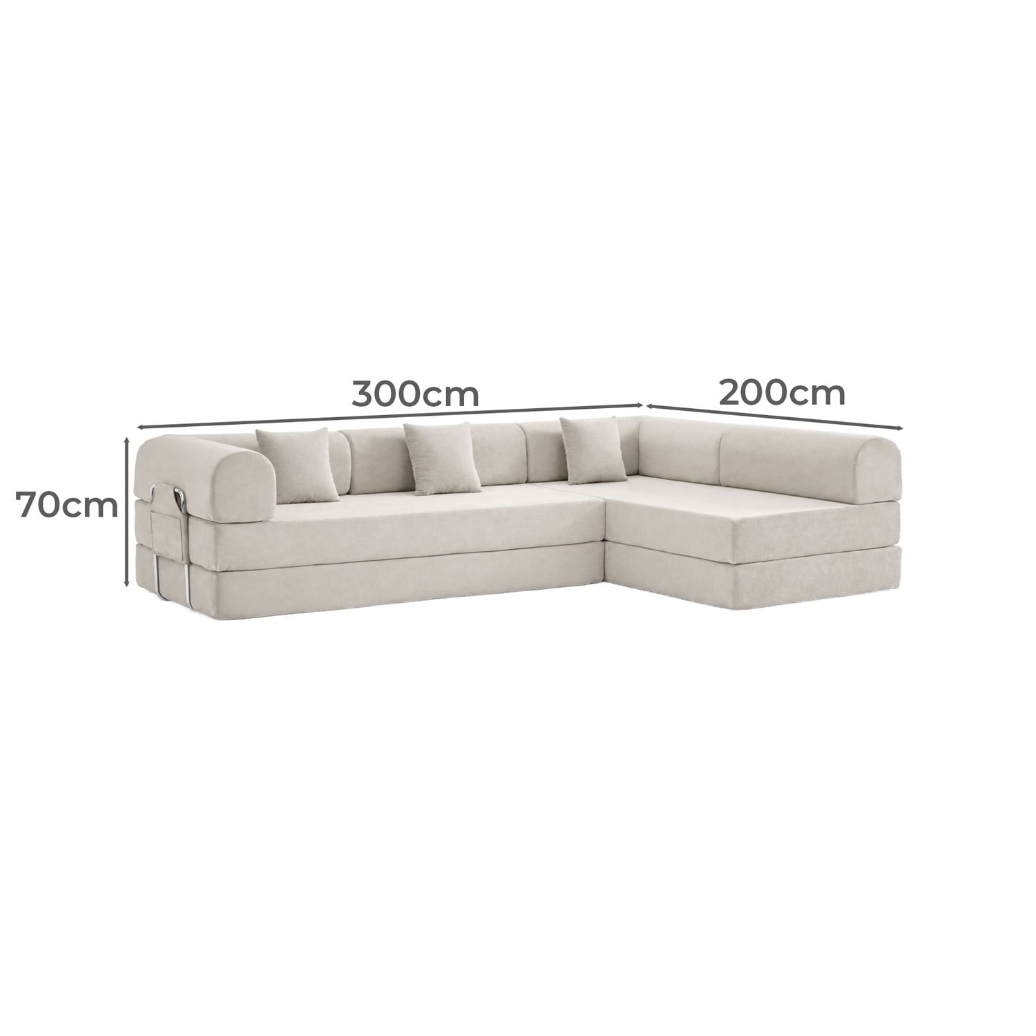 Kiran 4 Seater King Modular Sofa Bed
