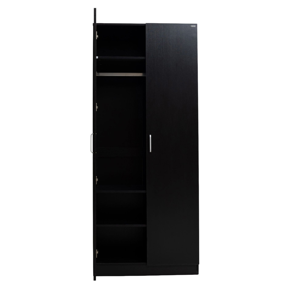 Black Eros 2 Door Wardrobe
