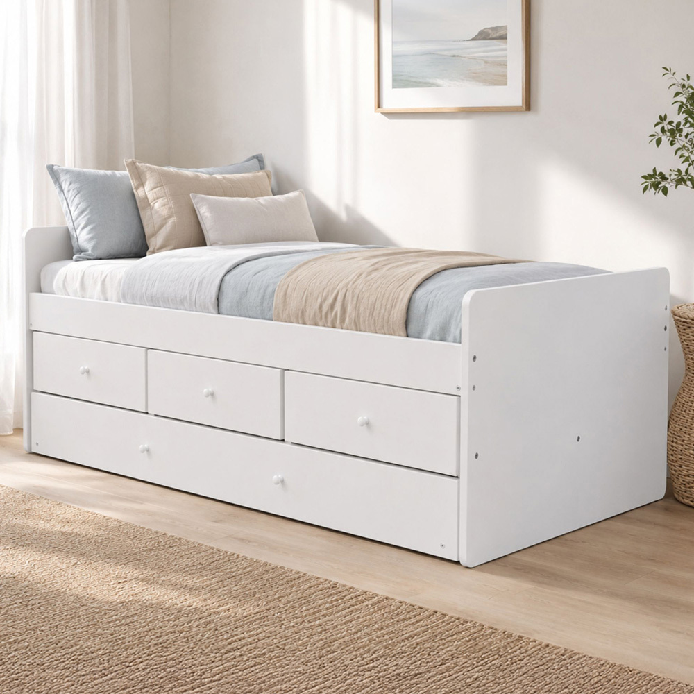 Evren Single Bed with Trundle
