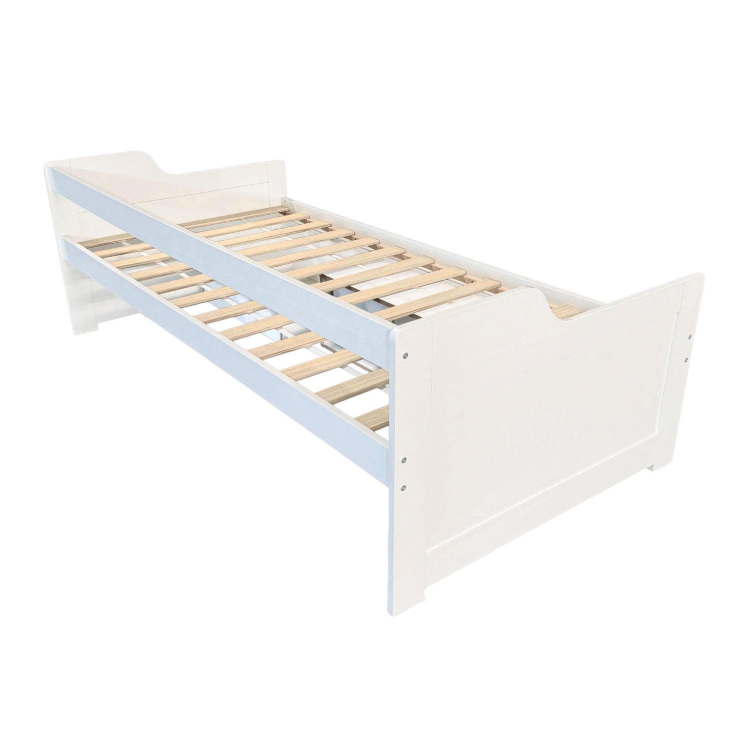 Nyvelle Pine Wood Single Daybed with Storage