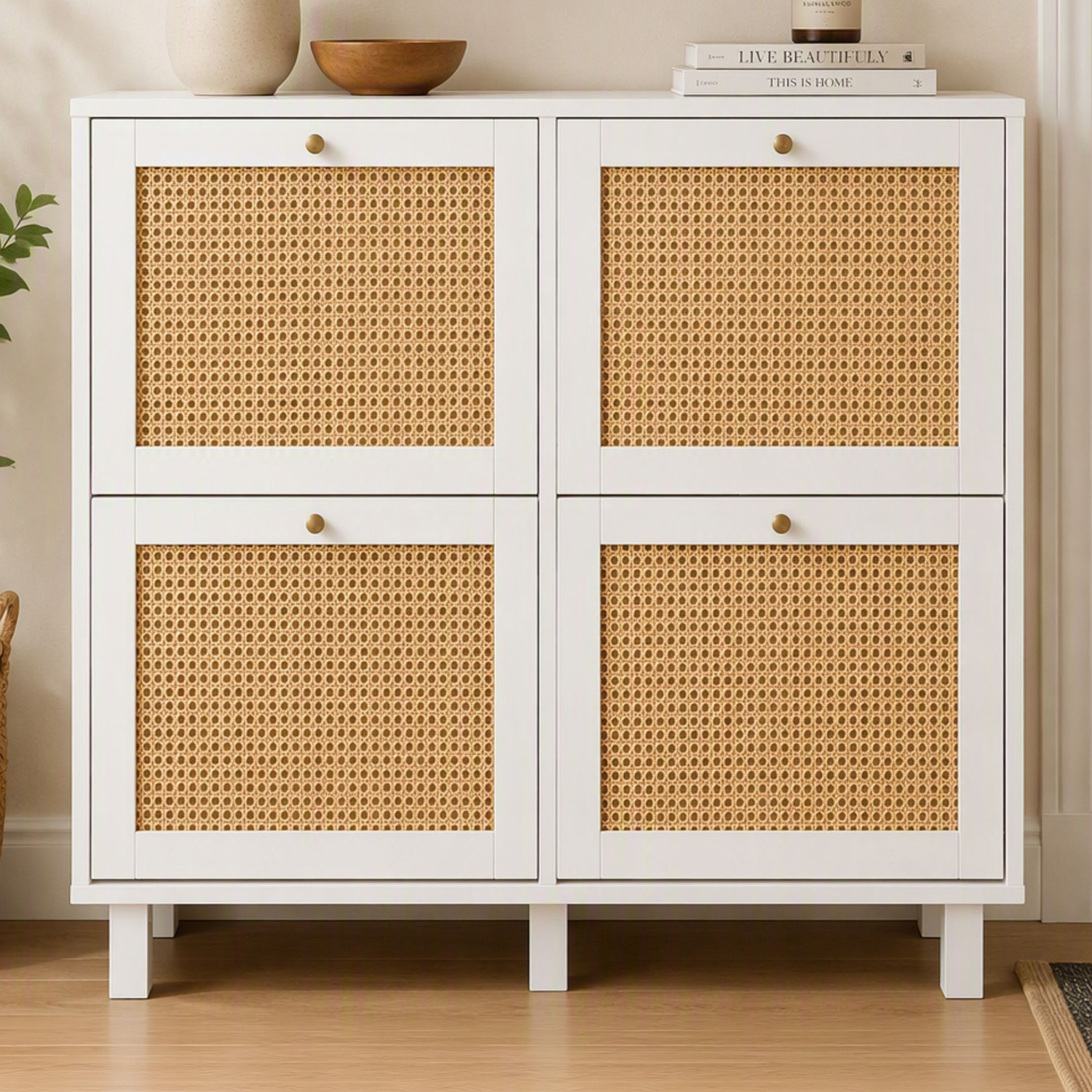 Teo Flip-Drawer Shoe Rack
