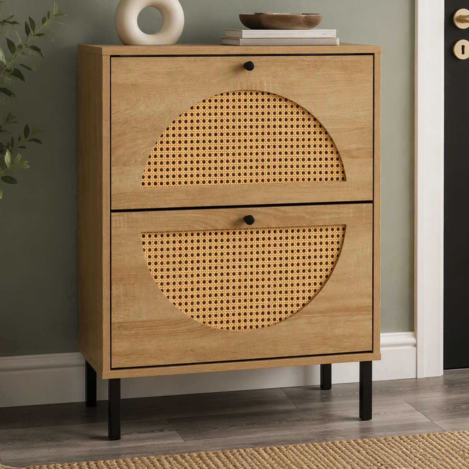 Kashi Flip-Drawer Shoe Rack