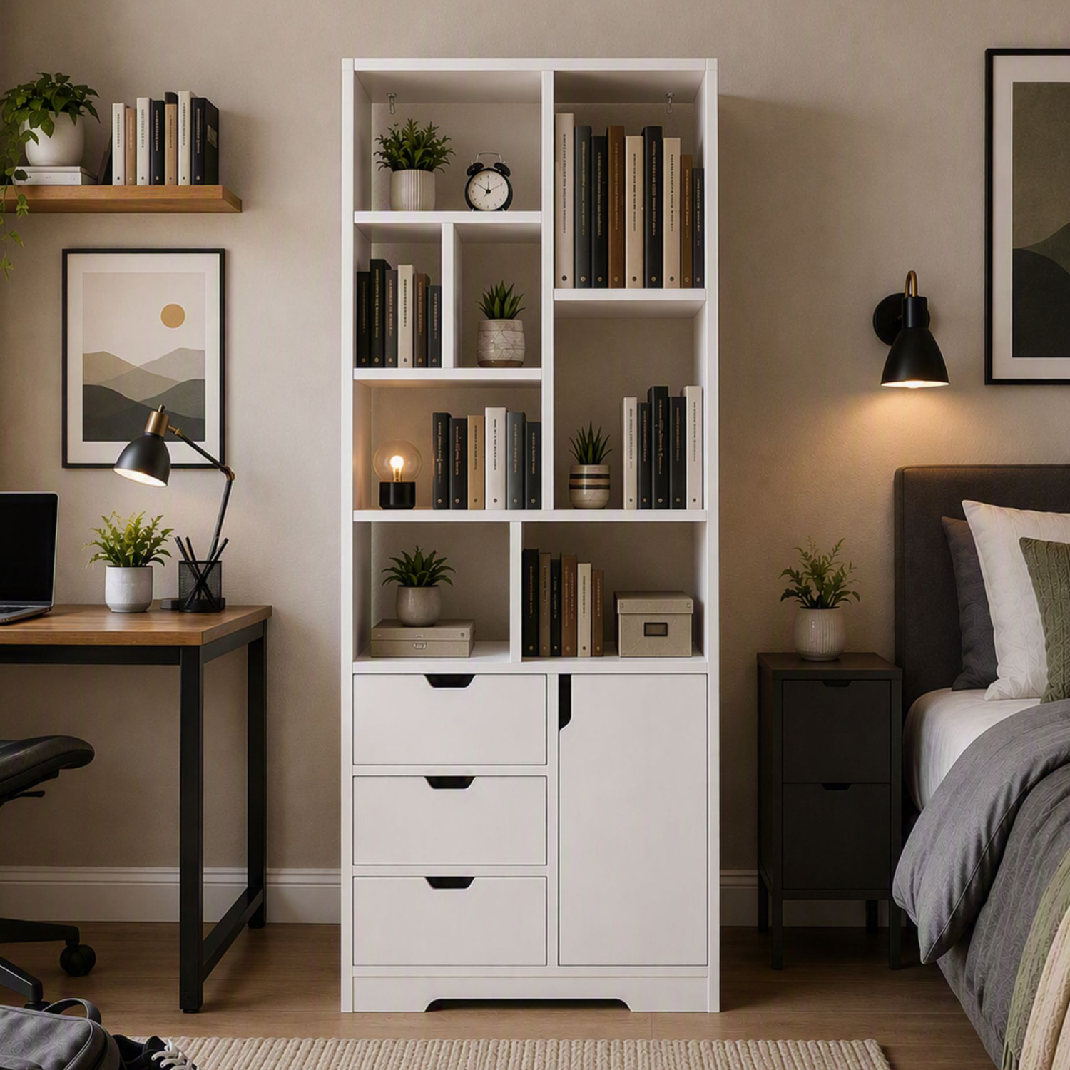 Oshin 3 Drawer Bookshelf