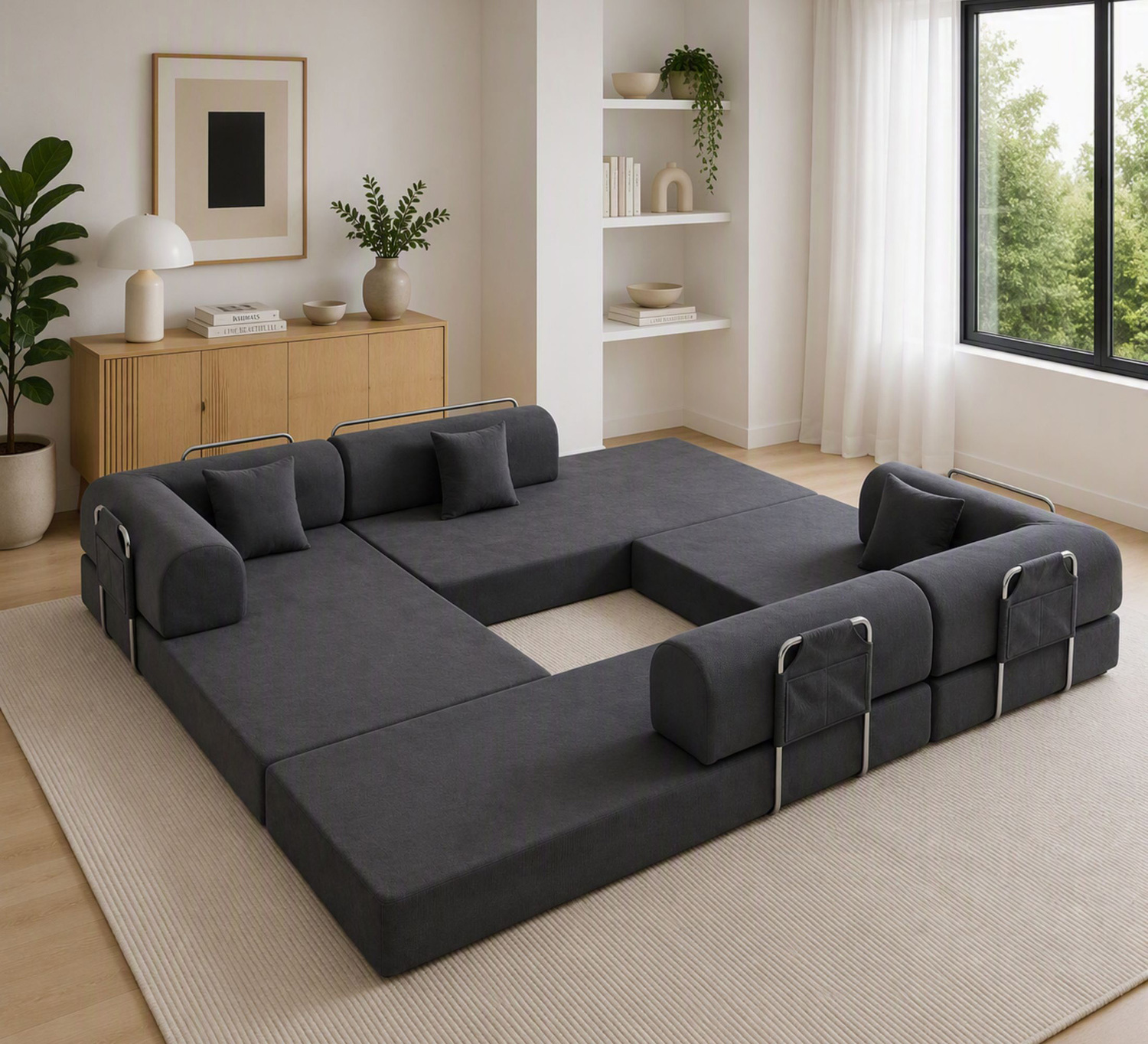 Kiran-4-Seater-King-Compressed-Modular-Sofa-Bed