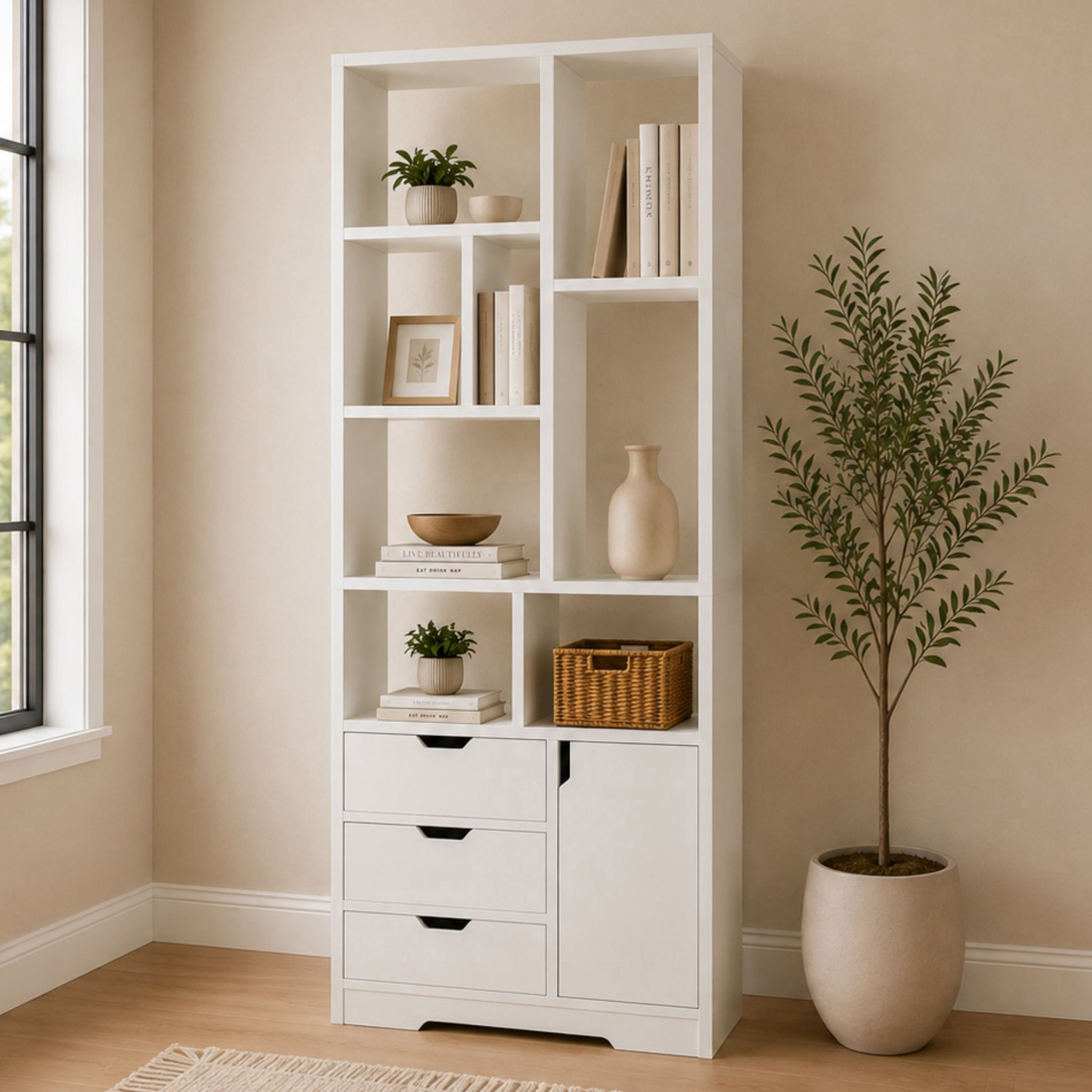 Oshin 3 Drawer Bookshelf