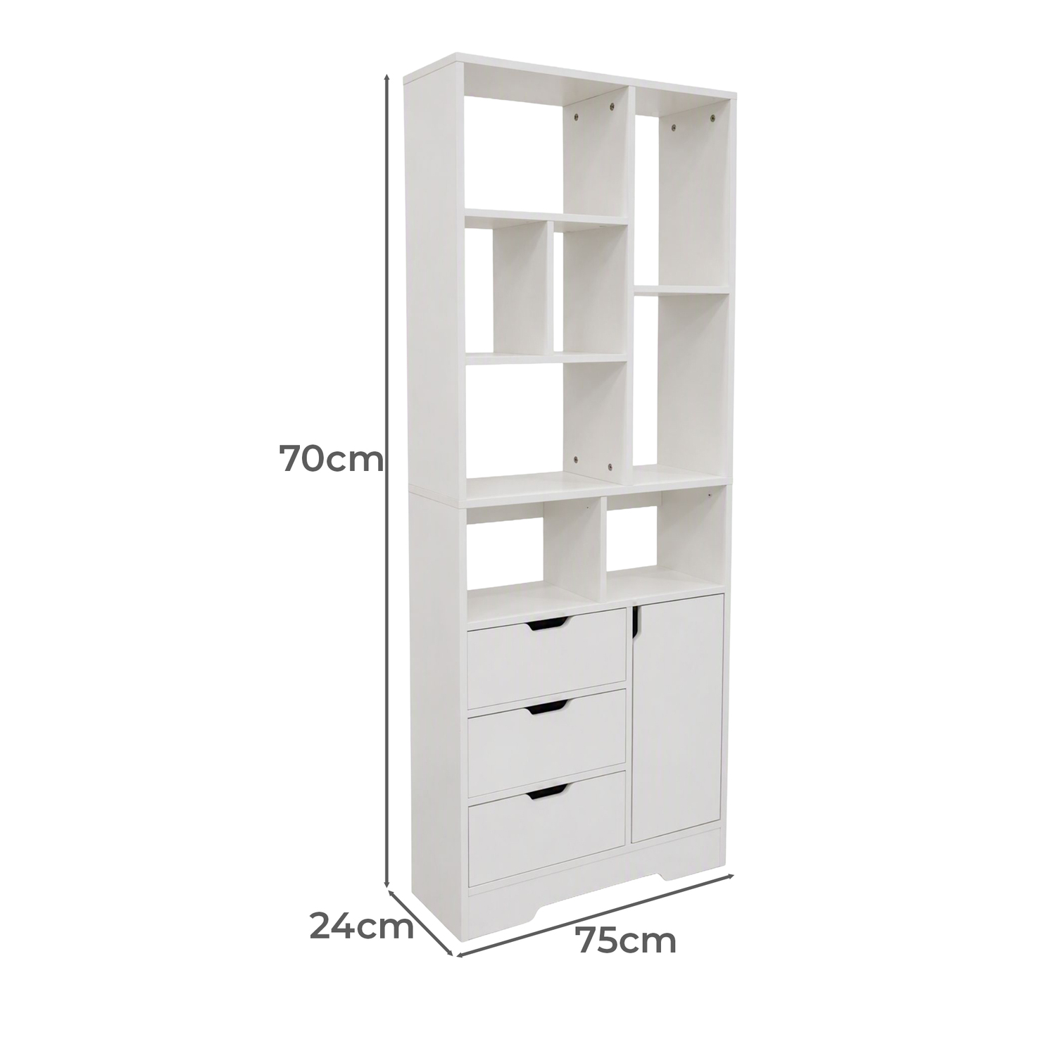 Oshin 3 Drawer Bookshelf