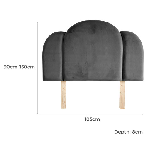 Deco Velvet Bedhead