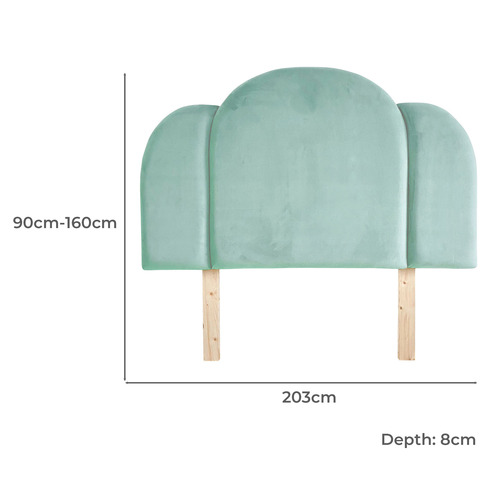 Deco Velvet Bedhead