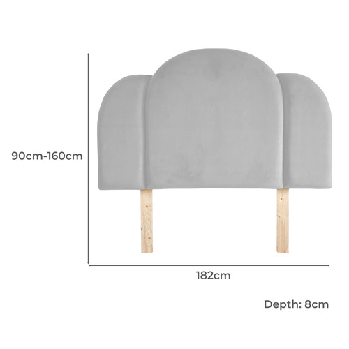 Deco Velvet Bedhead