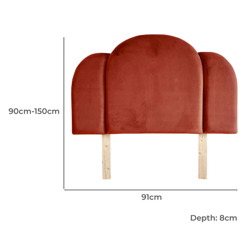 Deco Velvet Bedhead