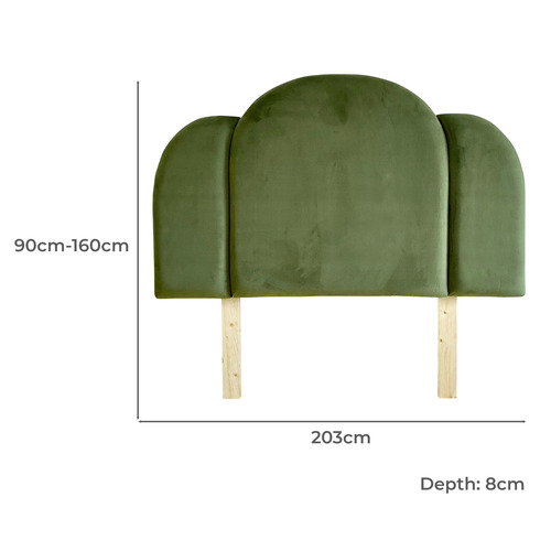 Deco Velvet Bedhead