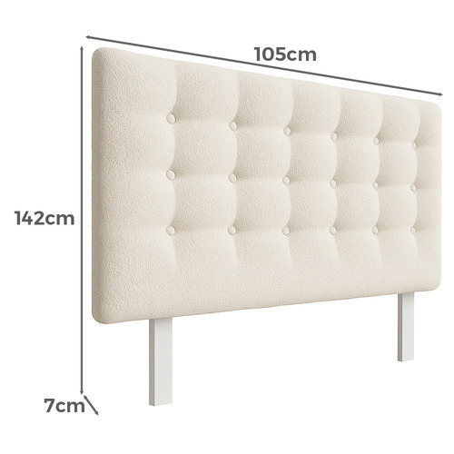 Caccini Boucle King Single Bedhead
