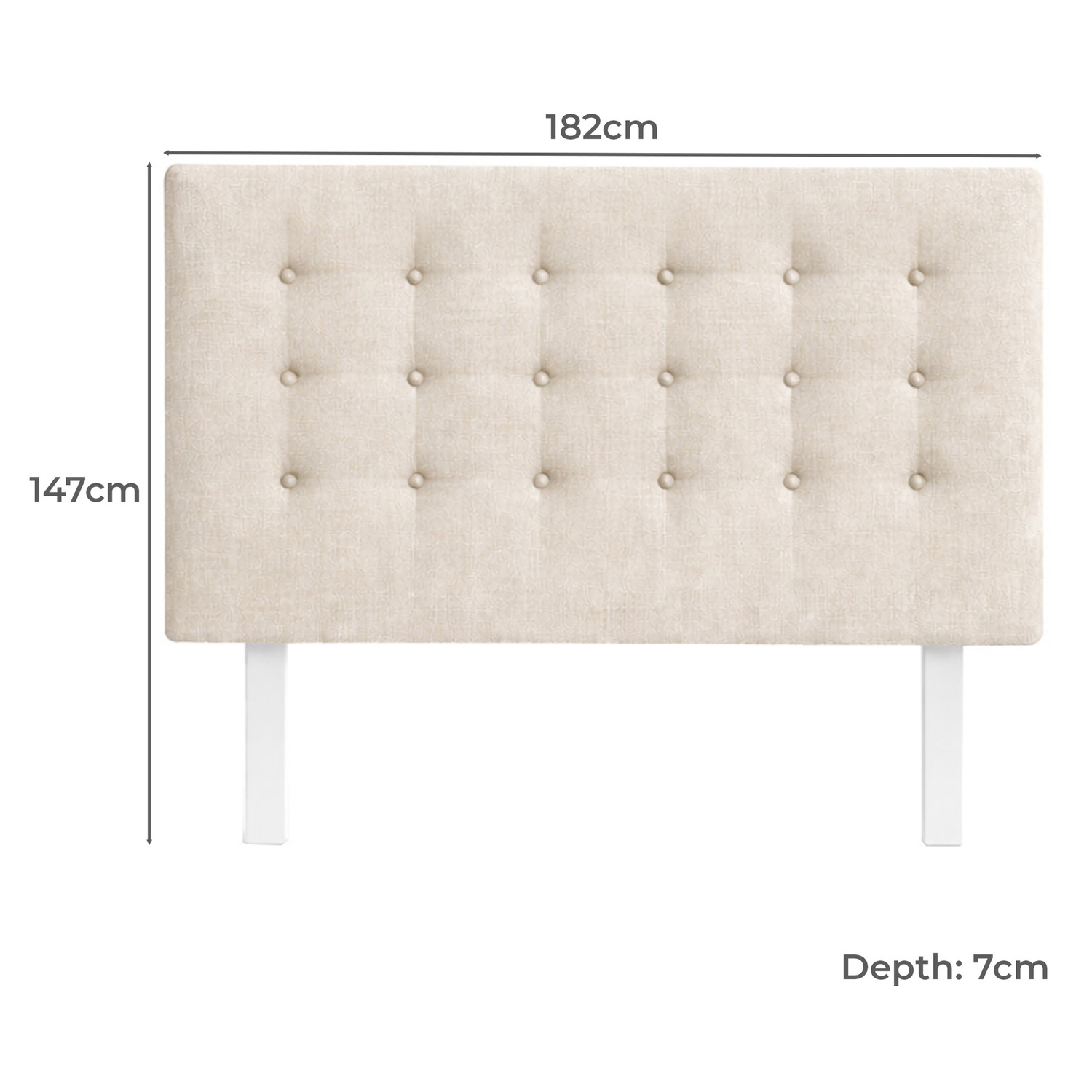 Isla Deluxe Upholstered King Bedhead