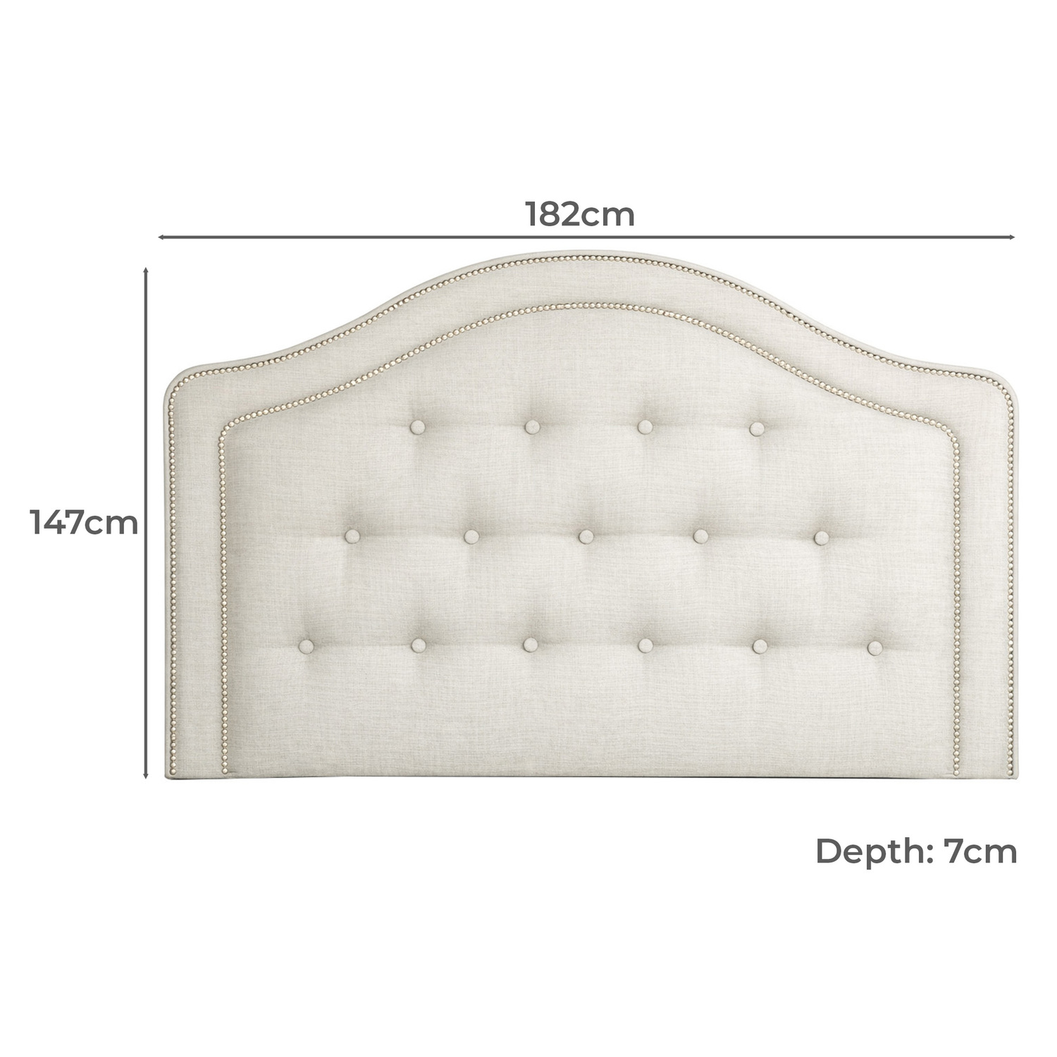 Isaac Upholstered King Bedhead