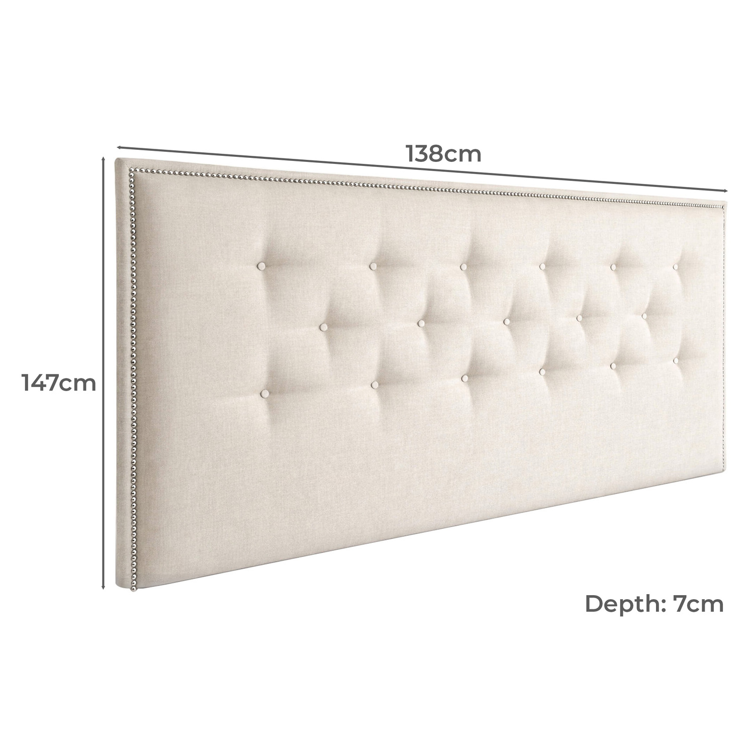 Addison Upholstered Double Bedhead