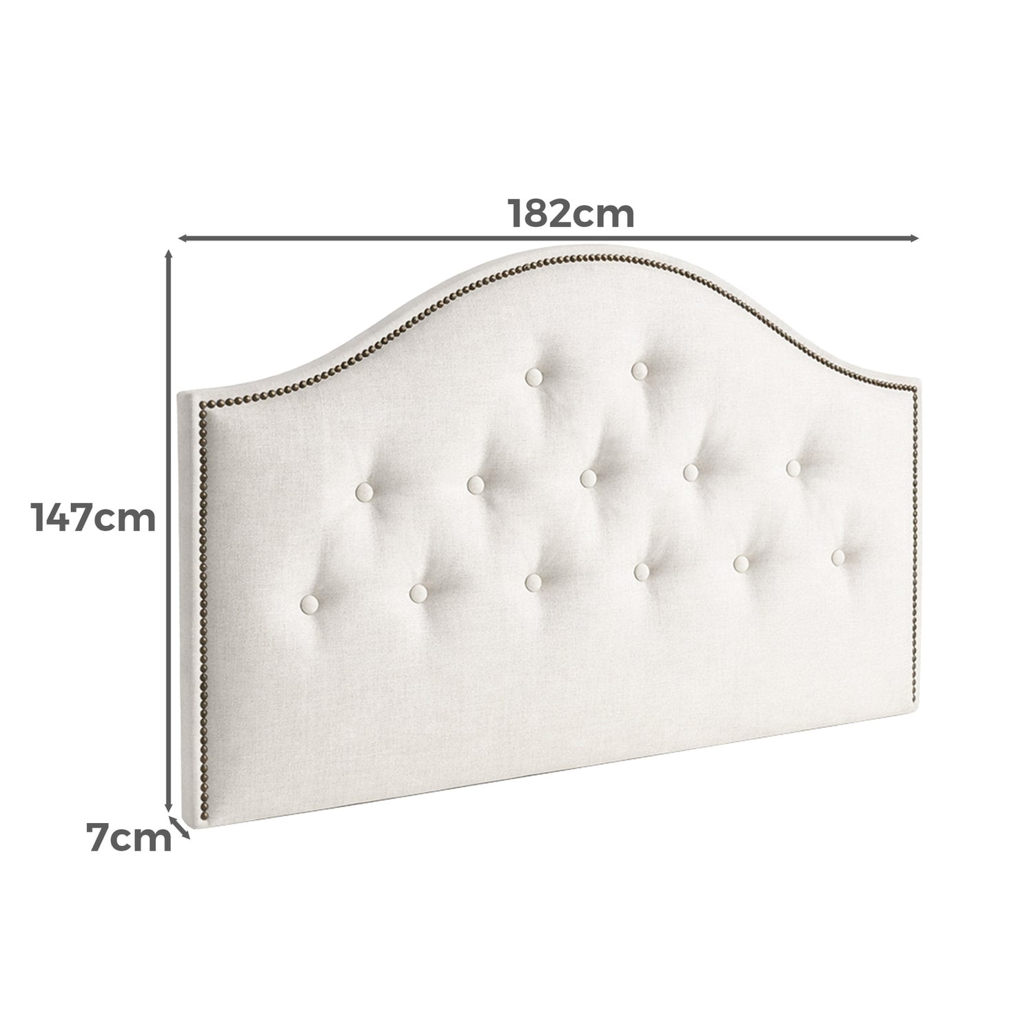 Hailey Upholstered King Bedhead