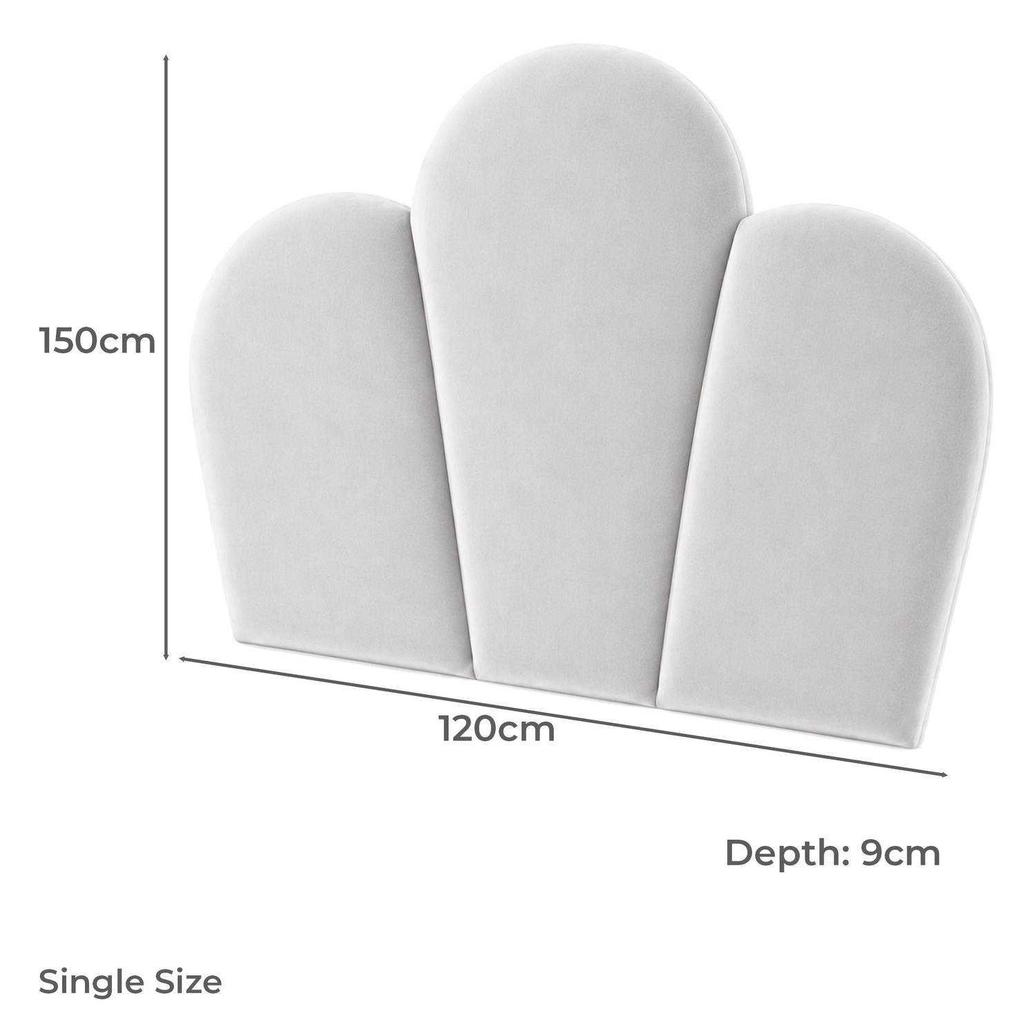 Shell Velvet King Single Bedhead