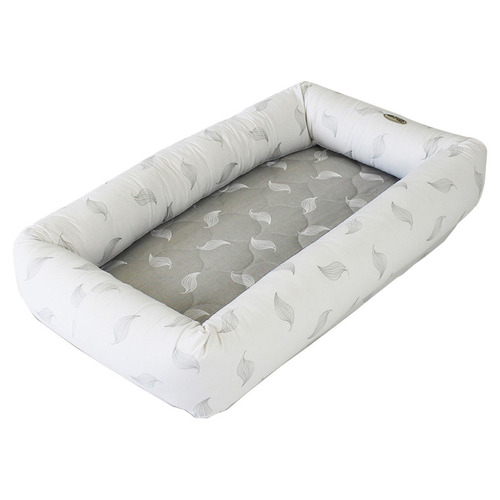 Grey Leaf Breathe Eze Cotton Cosy Crib