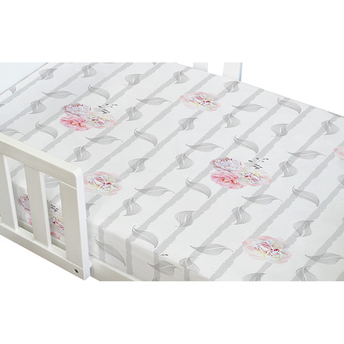 Amani Bebe Vintage Floral Organic Jersey Cotton Compact Fitted Sheet