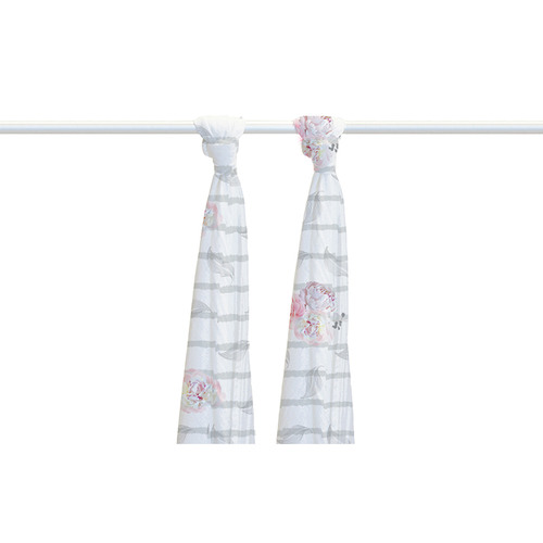 Amani Bebe Vintage Floral Organic Jersey Cotton Wrap