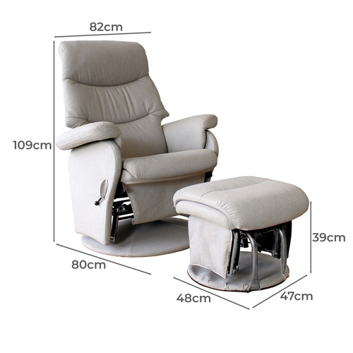 Piece Manhattan Glider Chair Ottoman Set