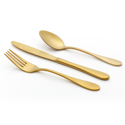 16 Piece Tablekraft Gold Soho Stainless Steel Cutlery Set