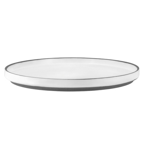 White Urban Muse 26.5cm Rimmed Plate