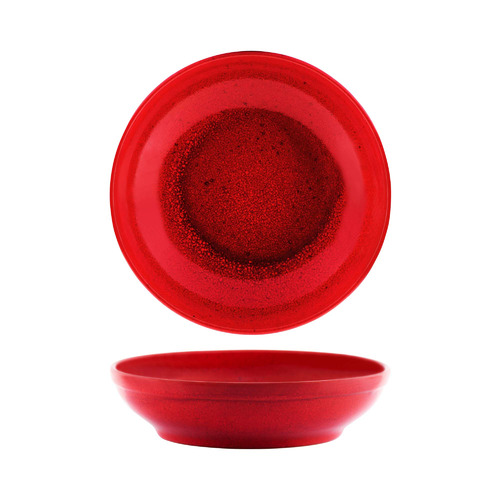 Reactive Red Artistica 23cm Round Bowl