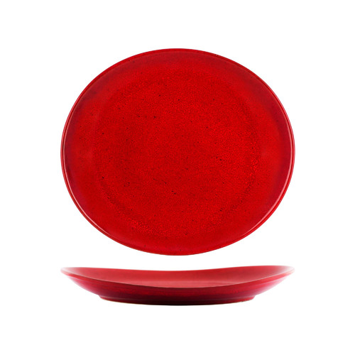 Reactive Red Artistica 29.5cm Oval Plate