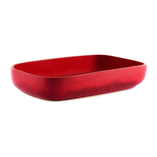 Reactive Red Artistica 17cm Rectangular Dish