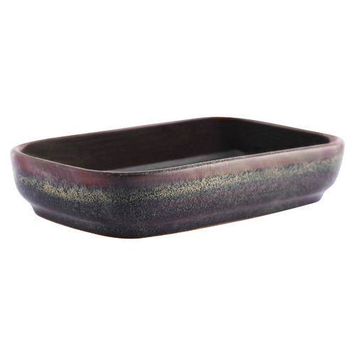 Reactive Brown Artistica 17cm Rectangular Dish