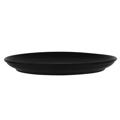 TK Black 27cm Round Coupe Plate
