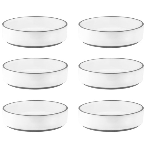 White Urban Muse 17cm Pasta Bowls