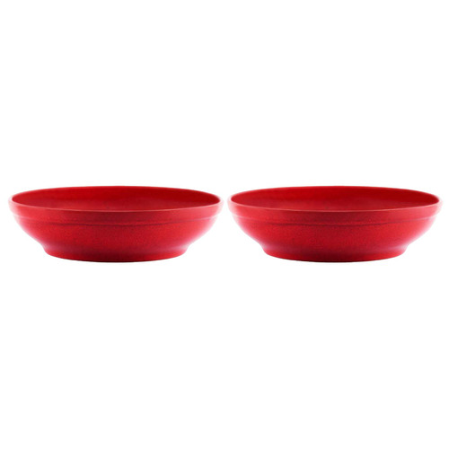 Reactive Red Artistica 23cm Pasta Bowls | Temple & Webster