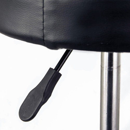 Black Devaughn Faux Leather Adjustable Barstools