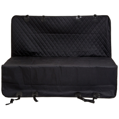 Matte Black Water-Resistant Pet Car Seat Cover