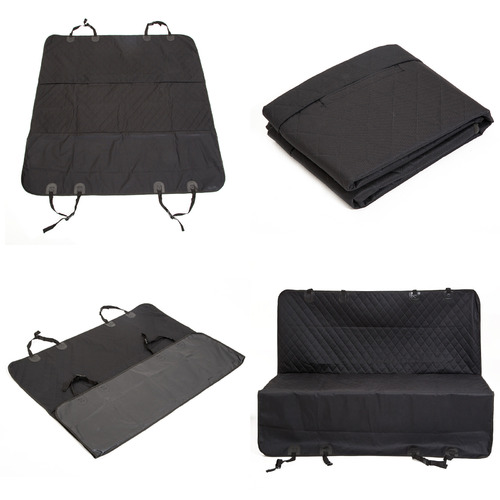 Matte Black Water-Resistant Pet Car Seat Cover