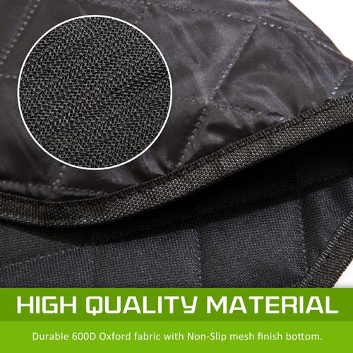 Matte Black Water-Resistant Pet Car Seat Cover