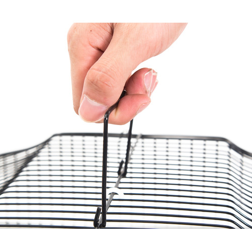 92cm Black Veer Metal Bird Cage