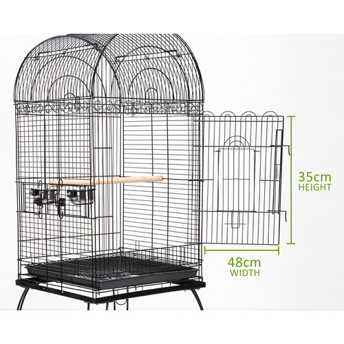 164cm Black Soprano Metal Bird Cage