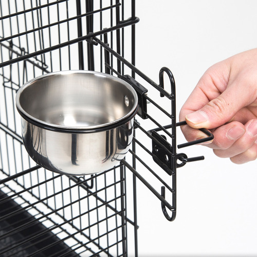 164cm Black Soprano Metal Bird Cage