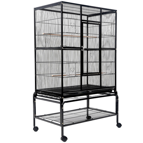 Home Ready 137cm Black Cleo Metal Bird Cage | Temple & Webster