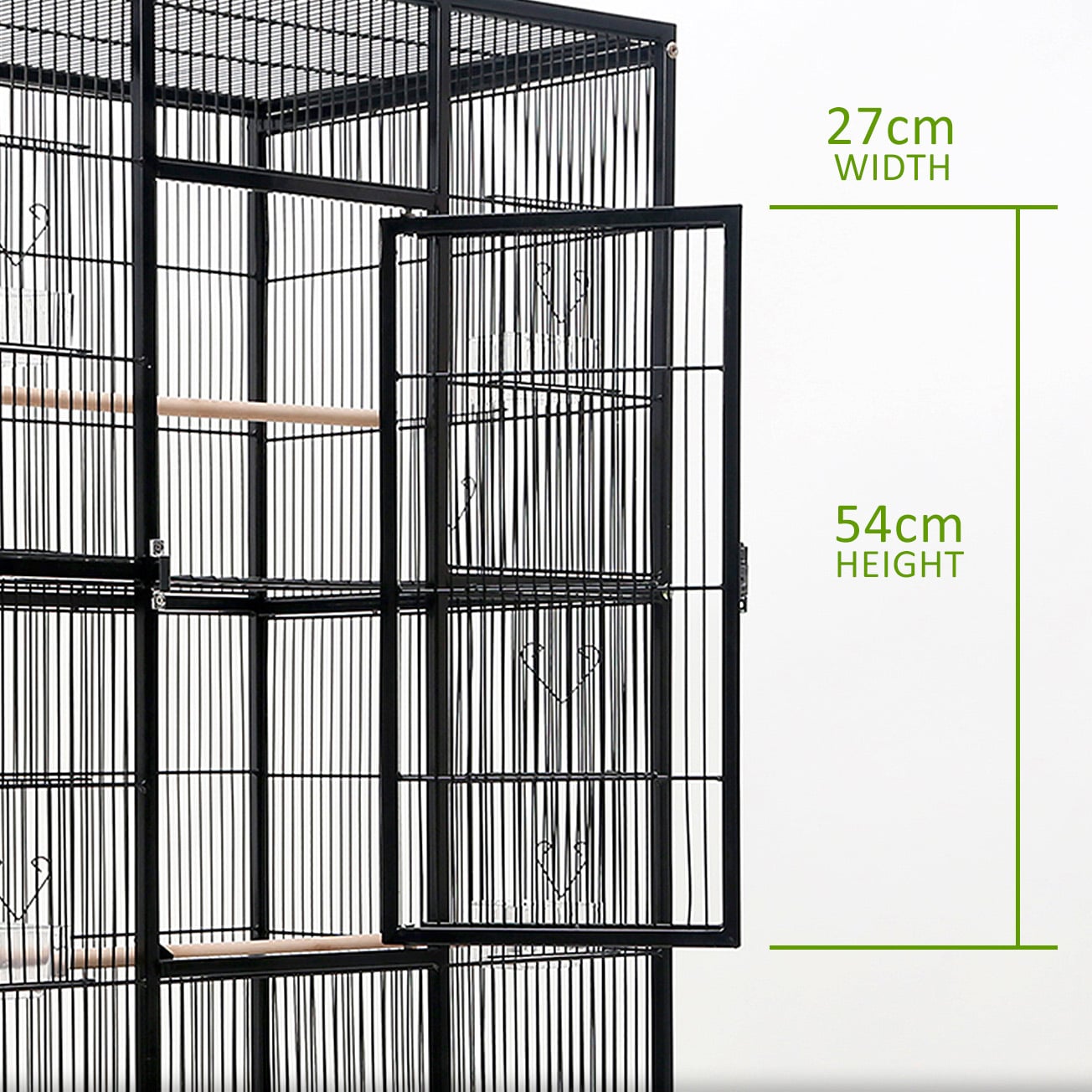137cm Black Melody Metal Bird Cage