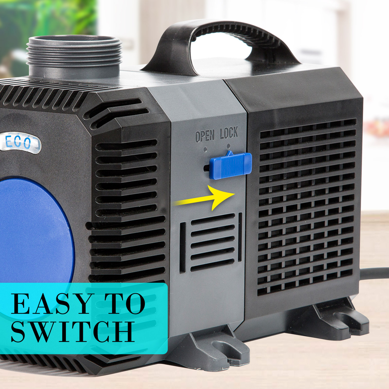 Black & Blue Submersible Aquarium Pond Water Pump