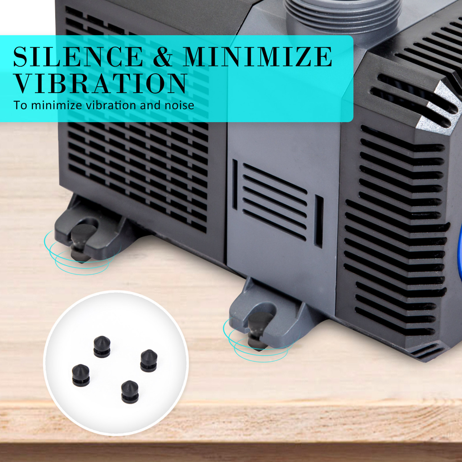 Black & Blue Submersible Aquarium Pond Water Pump