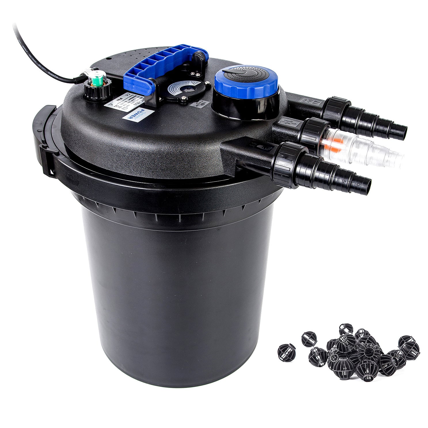 Black Aquarium Garden UV Light Pond Filter