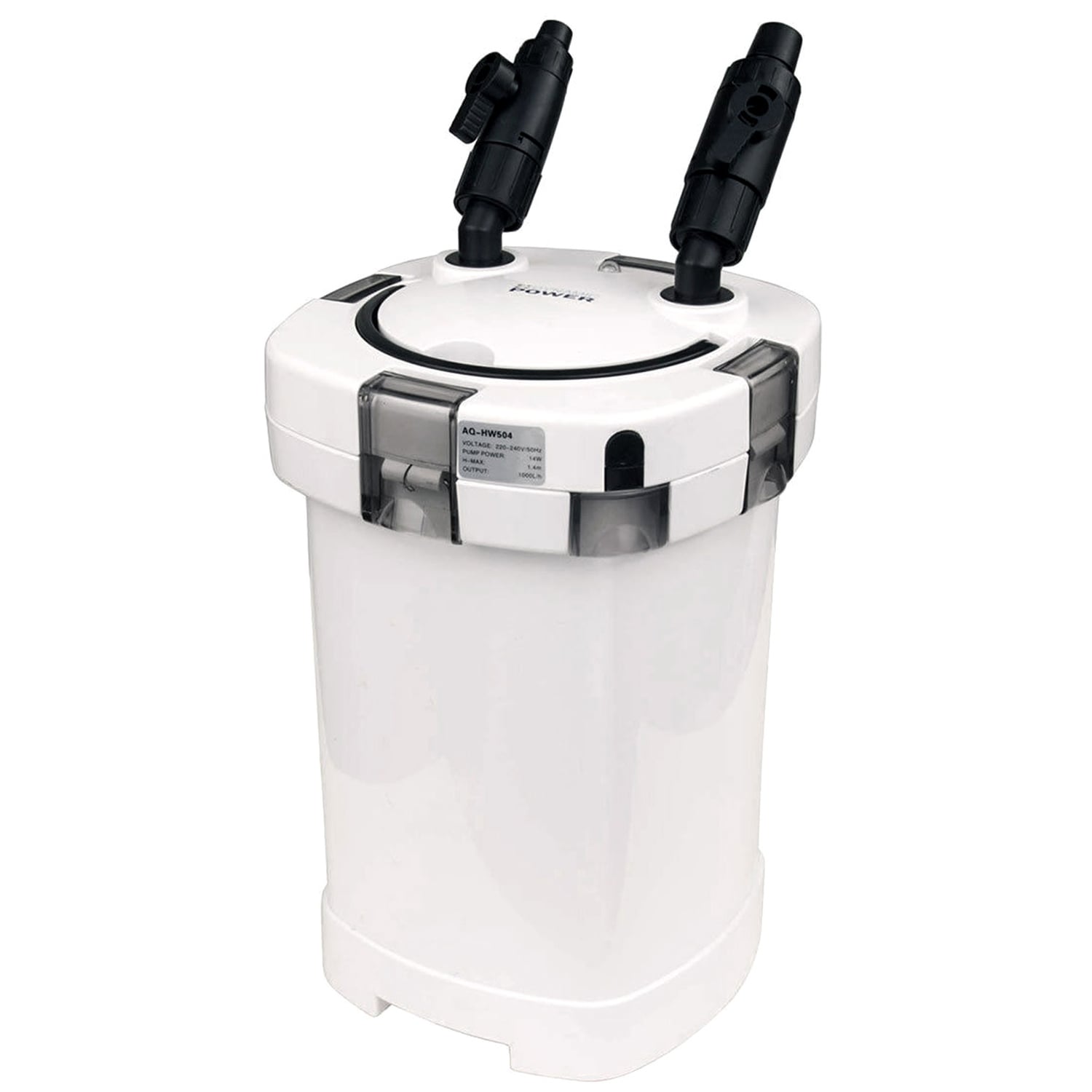 White Aquarium External Canister Filter
