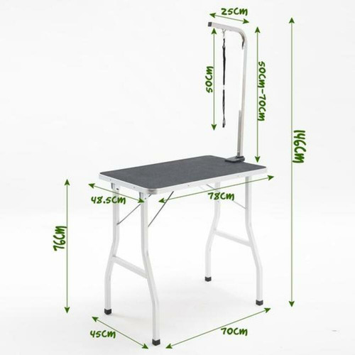 146cm Black Paw Mate Pet Grooming Table