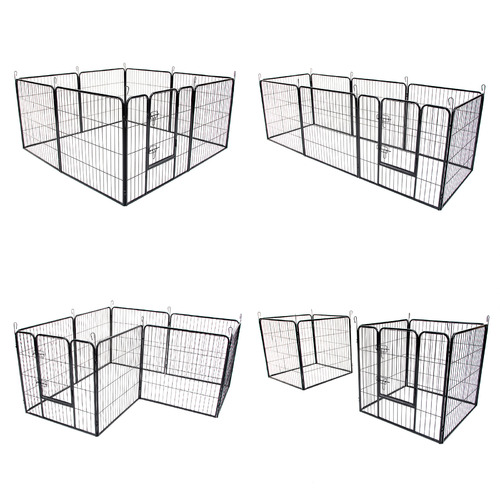 Letitia Lane Heavy Duty 8 Panel Portable Steel Pet Playpen with Cover ...