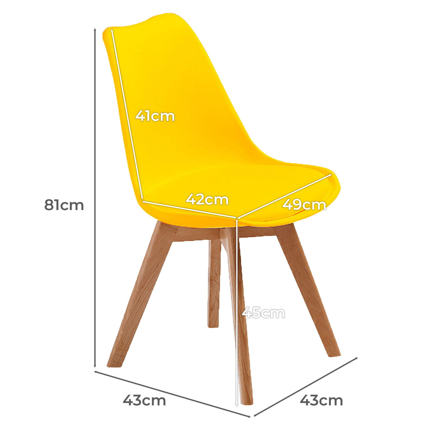 Eames Replica Faux Leather Dining Chairs